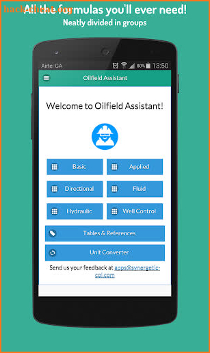 Oilfield Assistant - Formulas screenshot