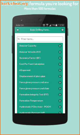 Oilfield Assistant - Formulas screenshot