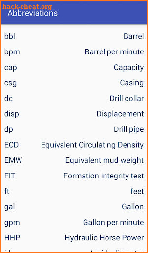 Oilfield iHandbook screenshot