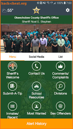 Okeechobee County Sheriff screenshot