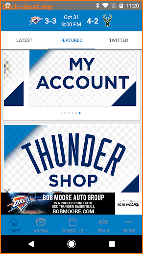 Oklahoma City Thunder screenshot