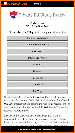 Oklahoma Driver License Test screenshot