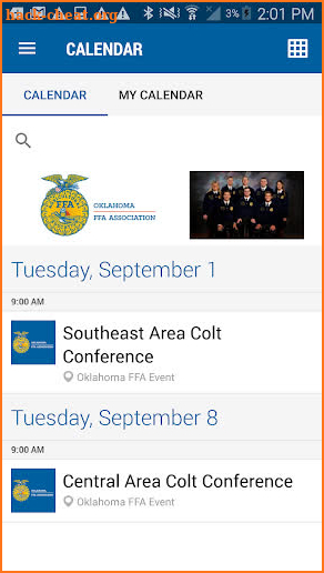 Oklahoma FFA Association screenshot