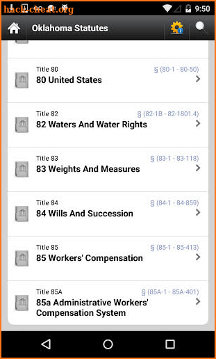 Oklahoma Statutes (OK Laws) screenshot