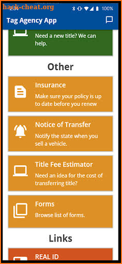 Oklahoma Tag Agency App screenshot