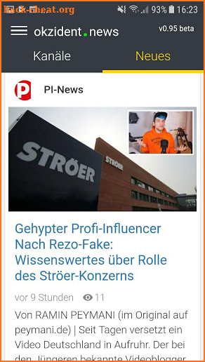 Okzident News - Nachrichten App screenshot