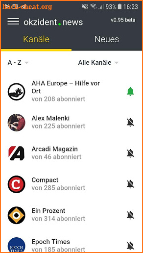 Okzident News - Nachrichten App screenshot