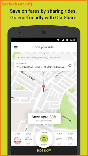 Ola. Get rides on-demand screenshot