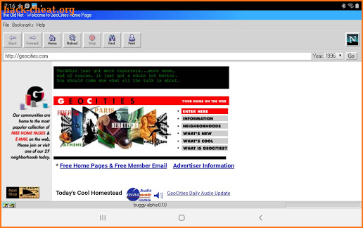 Old Net Navigator screenshot