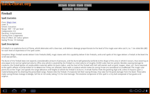 Old School Spells Pro screenshot