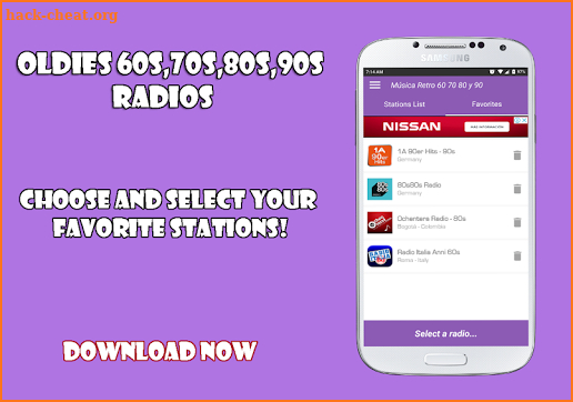 Oldies 60s 70s 80s 90s radios. retros radios free screenshot