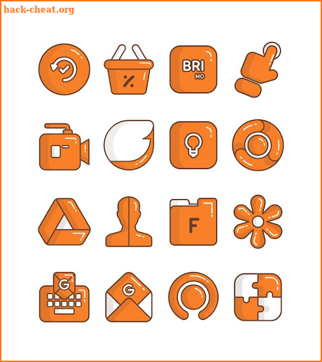 Olympia Orange - icon pack screenshot