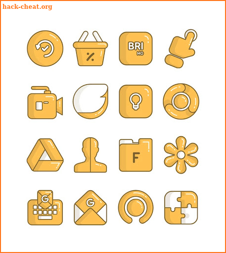 Olympia Yellow - icon pack screenshot