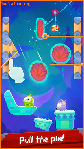 Om Nom Pin Puzzle screenshot