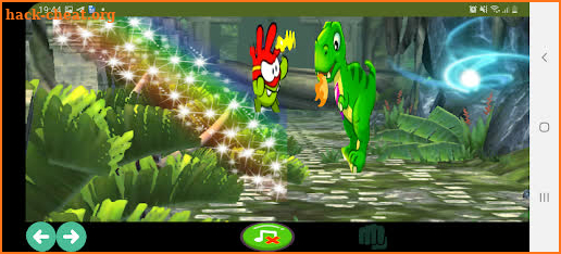 Om nom vs dinosaur screenshot