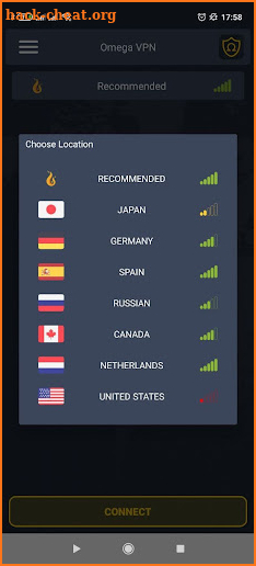 Omega Vpn screenshot