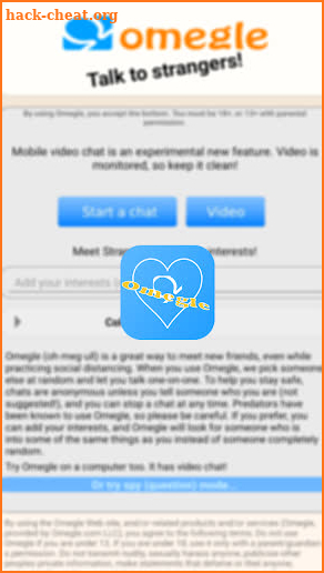 Omegle app video chat with Strangers guide screenshot
