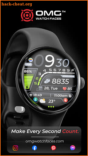 OMG 333 Digital Watch Face screenshot