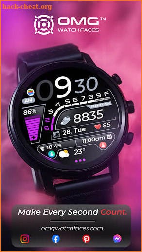 OMG 333 Digital Watch Face screenshot