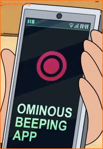 Ominous Beeping App - Rick and screenshot