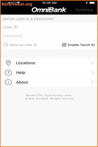 OmniBank Mobile screenshot
