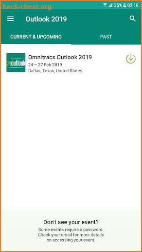 Omnitracs Outlook 2019 screenshot