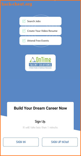 On Time Job Search screenshot