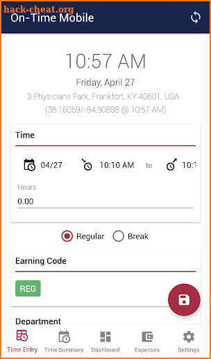 On-Time Web Mobile screenshot