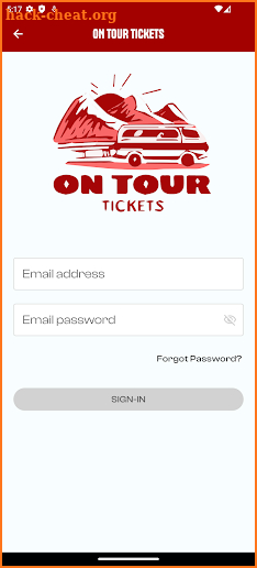 On Tour Tickets screenshot