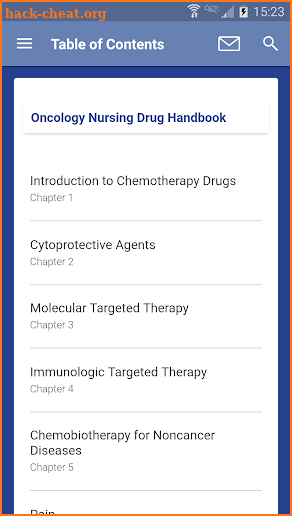 Oncology Nursing Drug Handbook screenshot