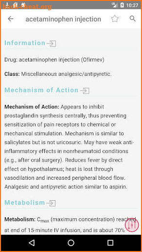 Oncology Nursing Drug Handbook screenshot