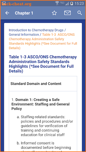 Oncology Nursing Drug Handbook screenshot