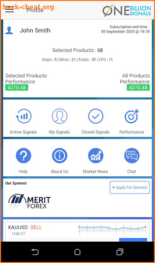 One Billion Signals Pro - Forex Signals screenshot