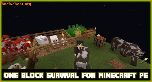 one block survival😱 for Minecraft PE ♥♥ screenshot