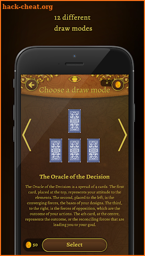 One Click Tarot screenshot