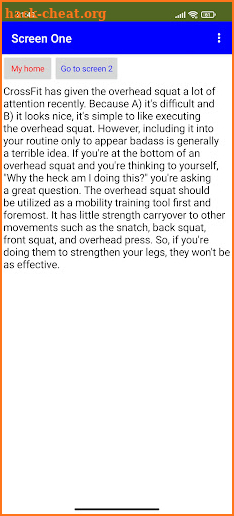 One-legged pushup screenshot