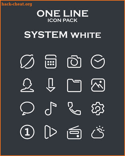 One Line Icon Pack screenshot