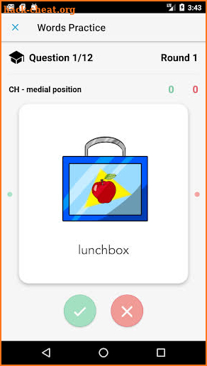 One-Minute Articulation App screenshot