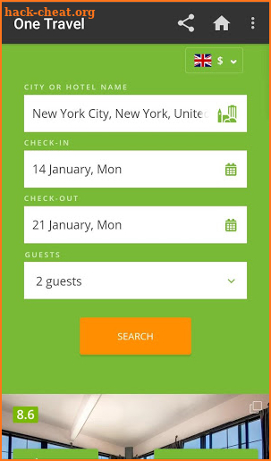 One Travel Hotel & Flight Ticket screenshot