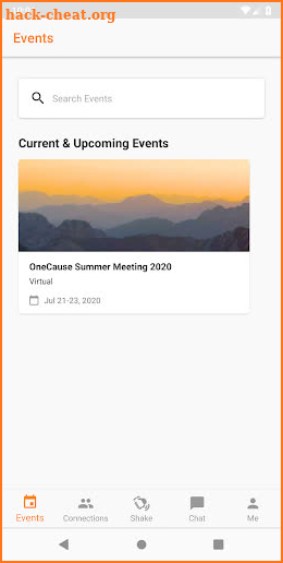 OneCause Summer Meeting 2020 screenshot