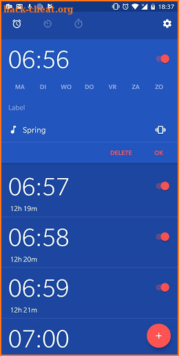 OneClock Free - Multiple Alarms with One Click! screenshot