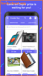Oneder Buy - Pay $1 win lucky prize in Sweepstakes screenshot