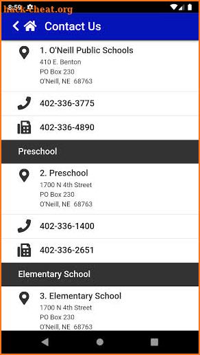 O'Neill Public Schools screenshot