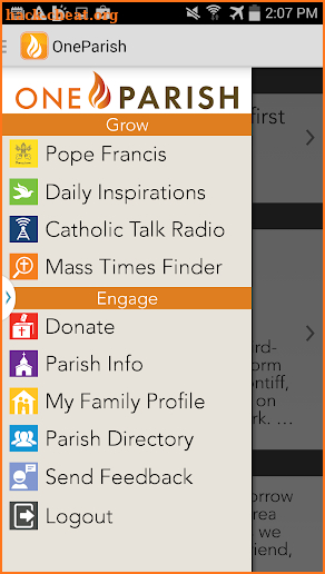 OneParish screenshot