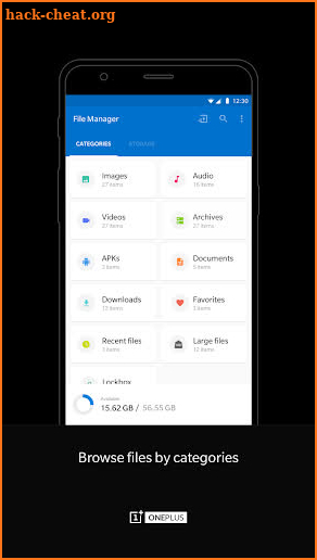 OnePlus File Manager screenshot