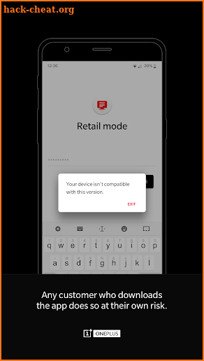 OnePlus Retail Mode screenshot