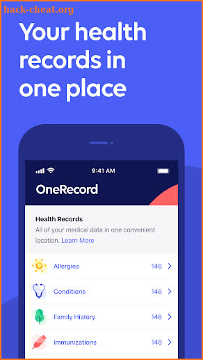 OneRecord screenshot