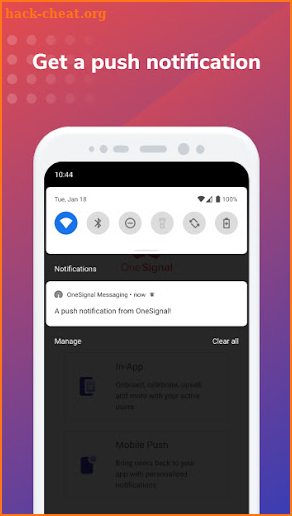 OneSignal Messaging screenshot