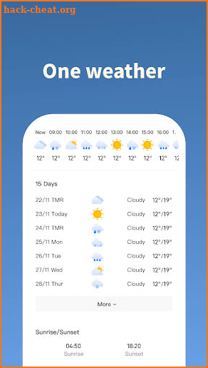 OneWeather screenshot