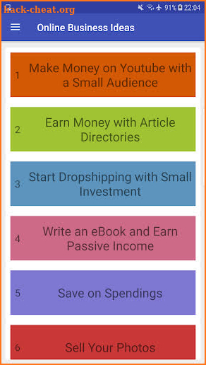 Online Business Ideas screenshot